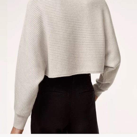 Aritzia cropped sweater -black - Picture 2 of 7